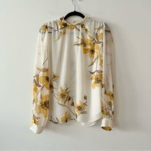 Aritzia Wilfred Paula Floral Printed Blouse